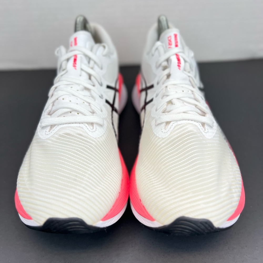 Asics Magic Speed 3 Womens Running Shoes White/Black/Pink Sz 9 1012B518-100 XLNT - Picture 4 of 16